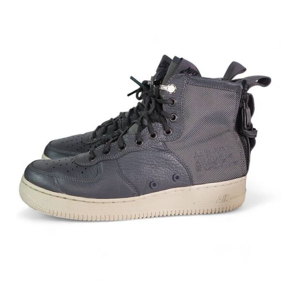Nike SF Air Force 1 Mid Utility 'Dark Grey' Casual Sneakers 917753-004 Men's 8.5 - Picture 2 of 11